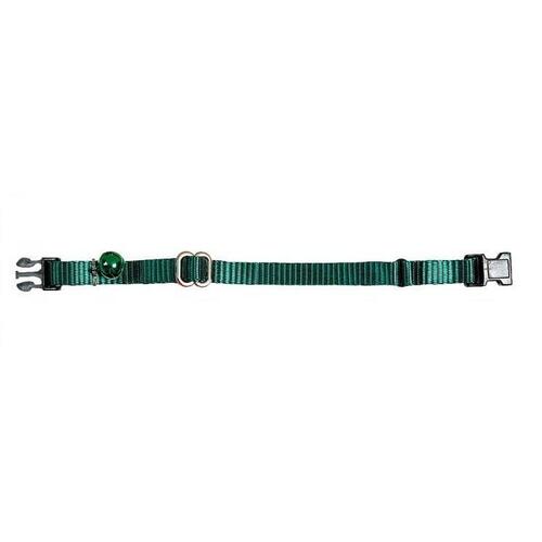 Prestige Pet 3/8 Inch Adjustable Cat Collar Hunter Green 23-36cm