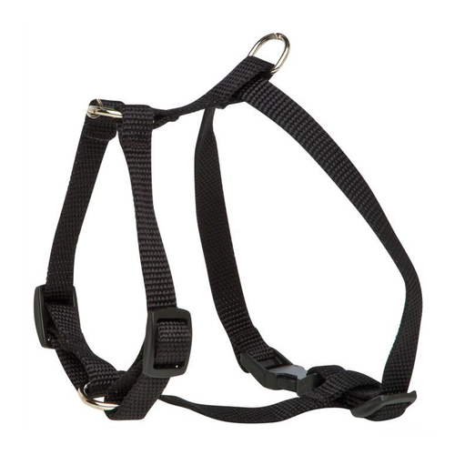 Prestige Pet Adjustable Small Dog Harness 1/2 Inch Black 23-36cm