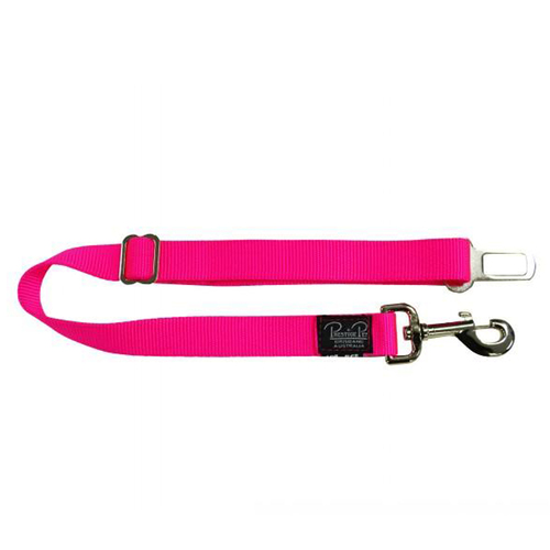 Prestige Pet Adjustable Dog Seat Belt Attachment Hot Pink 46-91cm