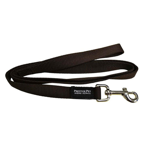 Prestige Pet Single Ply Dog Leash Brown 3/4 Inch x 122cm