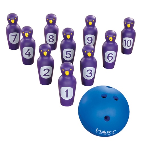 HART PENGUIN BOWLING SET - FUN COLOURFUL BOWLING SET (33-605)