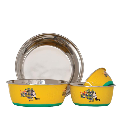 Zeez Sports Collection Cricket Stainless Steel Dog Bowls 950ml