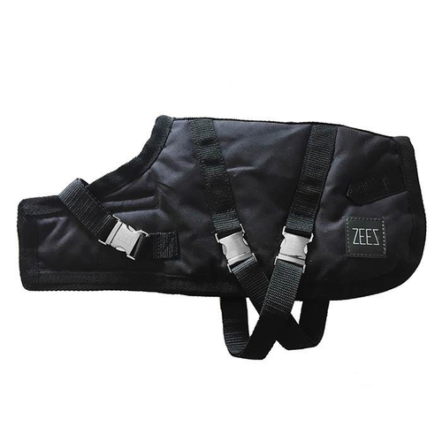 Zeez Supreme Waterproof Dog Coat Oil Skin/Black 56cm Size 22