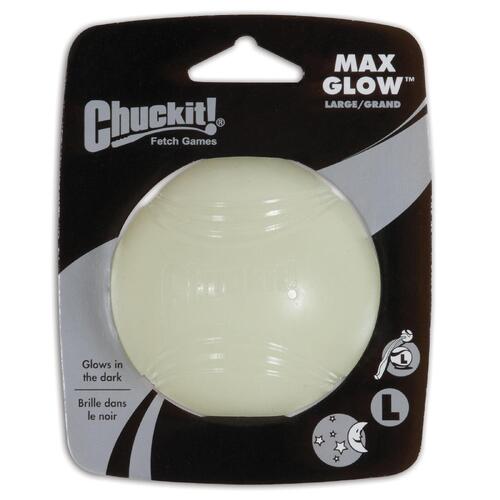 Chuckit Max Glow Ball Throw & Fetch Dog Toy Large 7.5cm