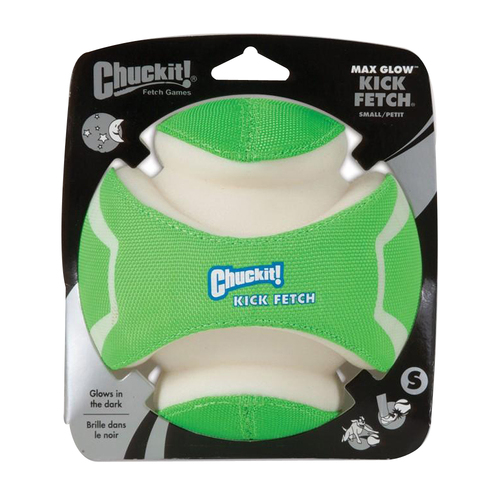 Chuckit Max Glow Kick Fetch Throw & Fetch Dog Toy Small 14cm