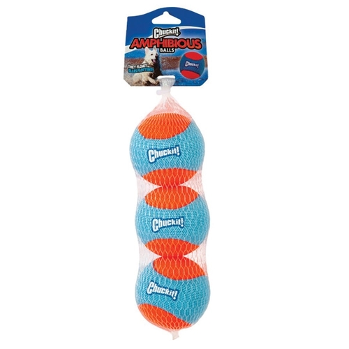 Chuckit Amphibious Balls Interactive Pet Dog Toy 3 Pack Medium