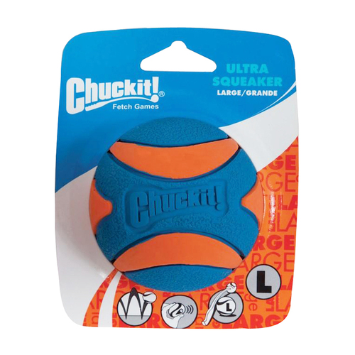 Chuckit Ultra Squeaker Ball Interactive Play Dog Toy Large 7.5cm