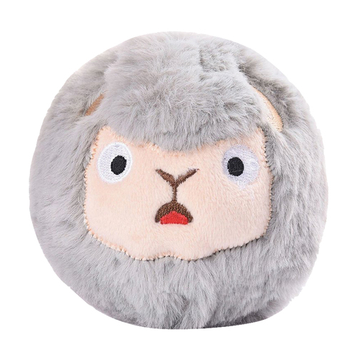 HugSmart Super Ball Zoo Ball Sheep Interactive Plush Dog Squeaker Toy 10cm