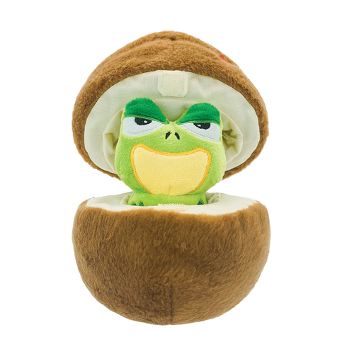 HugSmart Puzzle Hunter Fruity Critterz Coconut Dog Squeaker Toy