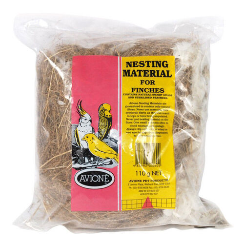 Avione Swamp Grass & Feathers Nesting Material For Finches 