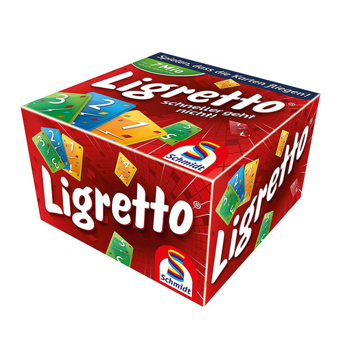 Schmidt Ligretto Fast-Moving Card Game Up to 12 Players Red (AAB013073)