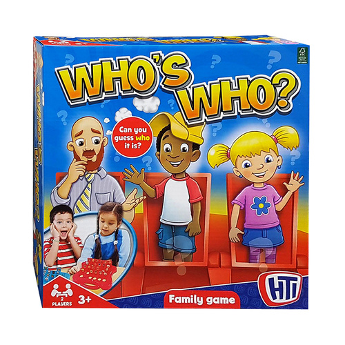 HTI Whos Who Family Board Game 2-Players Ages 3+ (AAC431015)