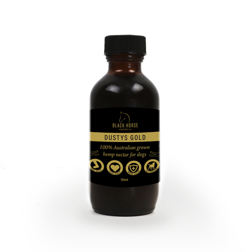 Black Horse Naturals Dustys Gold Hemp Nectar for Dogs 100ml