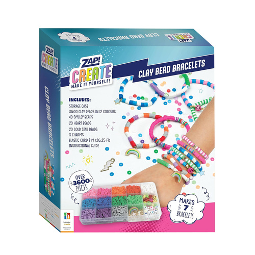 Hinkler Zap Create Make It Yourself DIY Clay Bead Bracelets (ABW001599)