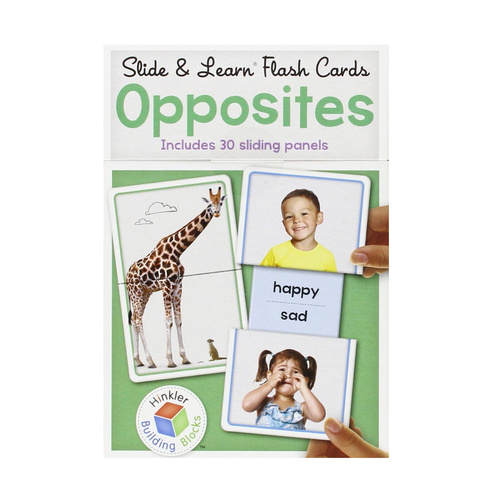 Hinkler Slide & Learn Flash Cards Opposites for Kids (ABW819792)