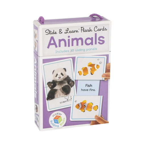 Hinkler Slide & Learn Flash Cards Animals for Kids (ABW819808)