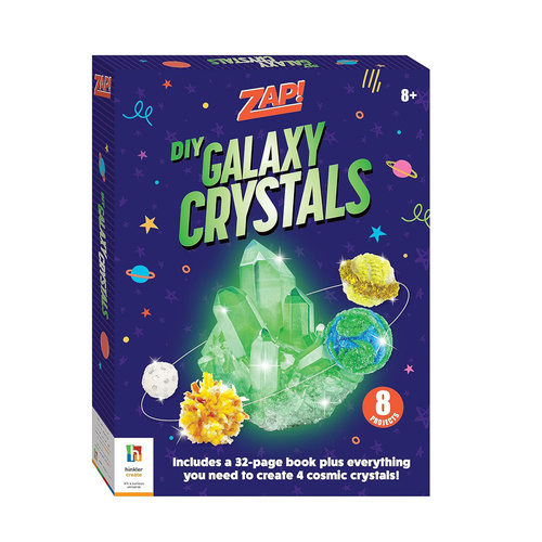 Hinkler Zap DIY Galaxy Crystals Craft Kits for Ages 8+ (ABW949241)