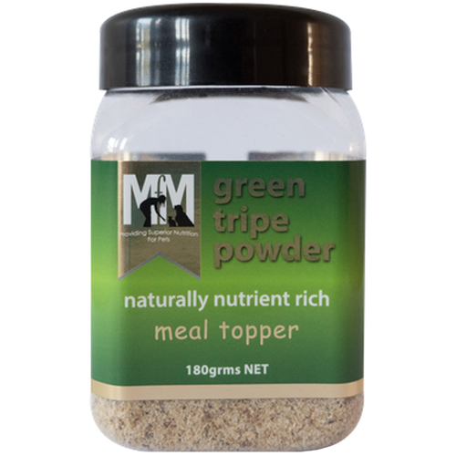 MFM Pets Green Tripe Naturally Nutrient Rich Meal Topper Powder 180g 