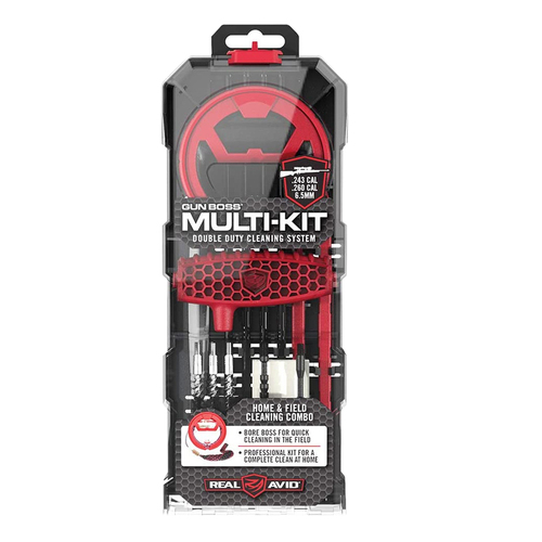 Real Avid Gun Boss Multi Kit Double Duty Cleaning System .243 Cal (AV-GBMK243)