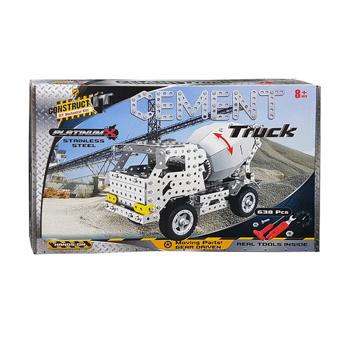 Construct It DIY Mechanical Kits Cement Truck 638 Pieces (BMS008042)