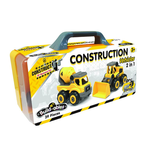 Construct It Build-ables 2-in-1 Construction Vehicles 39 Pieces (BMS011127)