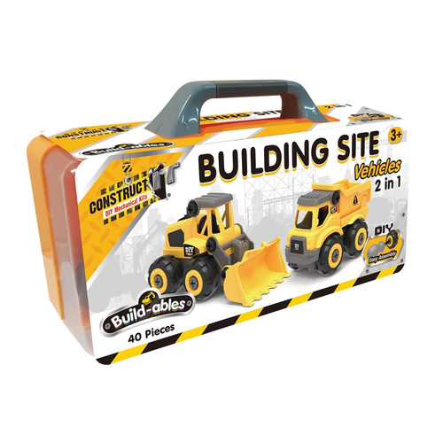 Construct It Build-ables 2-in-1 Building.Site Vehicles 40 Pieces (BMS011165)