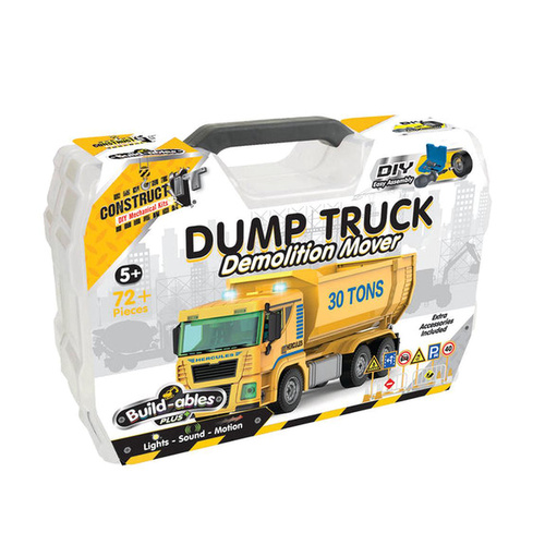 Construct It Build-ables Plus Dump Truck Demolition Mover 72+ Pieces (BMS011387)