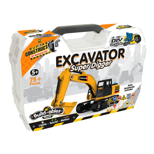 Construct It Build-ables Plus Excavator Super Digger 75+ Pieces (BMS011400)