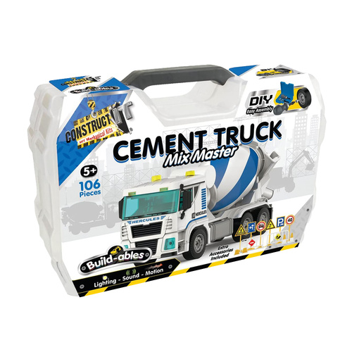 Construct It Build-ables Plus Cement Truck Mix Master 106 Pieces (BMS011639)