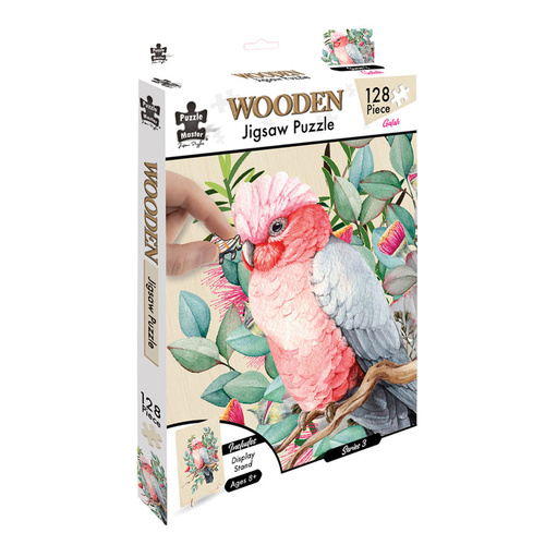 Puzzle Master Wooden Jigsaw Puzzle Galah 129 Pieces (BMS013800)