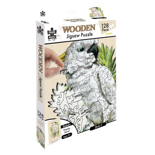 Puzzle Master Wooden Jigsaw Puzzle Cockatoo 128 Pieces (BMS013824)