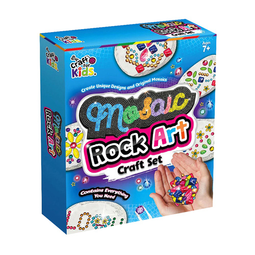 Craft for Kids Mosaic Rock Art Craft Set for Ages 7+ (BMS01703)