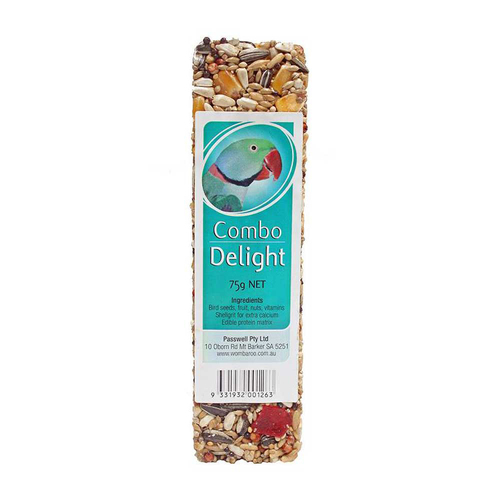 Passwell Avian Combo Delight Bird Food Healthy Treat Bar 75g