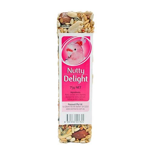 Passwell Avian Delight Bird Seed Treat Bar Nutty 75g 