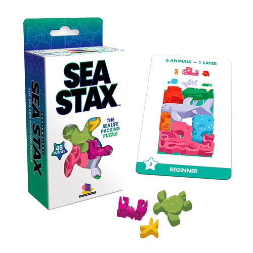 Brainwright Sea Stax The Sea-Life Packing Puzzle 48 Puzzles (BRA8317)