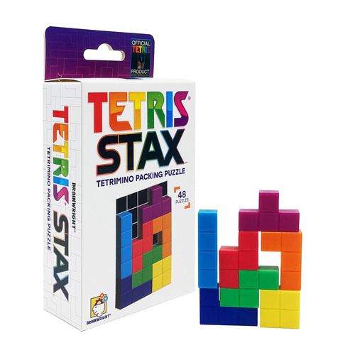 Brainwright Tetris Stax Tetromino Packing Puzzle 48 Puzzles (BRA8322)