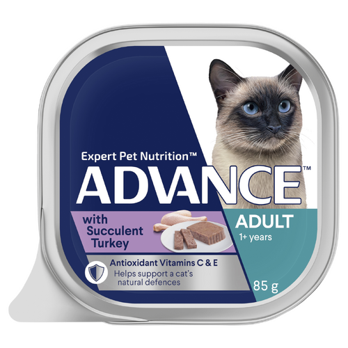 Advance Adult 1+ Wet Cat Food w/ Succulent Turkey 7 x 85g