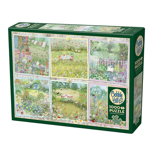 Cobble Hill Cottage Gardens Jigsaw Puzzle incl Poster 1000pcs (COB40013)