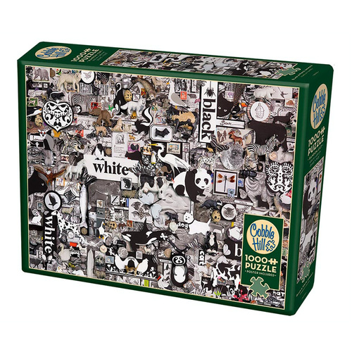 Cobble Hill Black & White Animals Jigsaw Puzzle 1000 Pieces (COB40043)