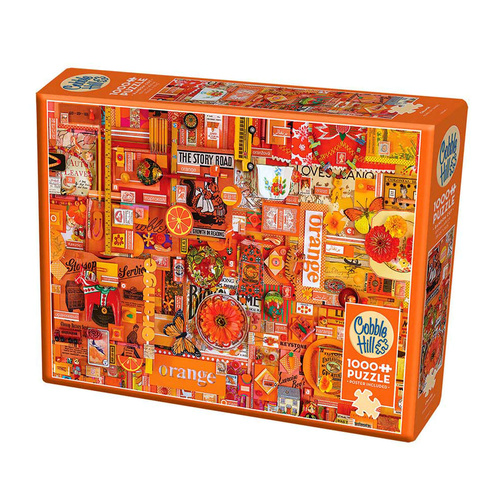 Cobble Hill Rainbow Project Jigsaw Puzzle Orange 1000 Pieces (COB40057)