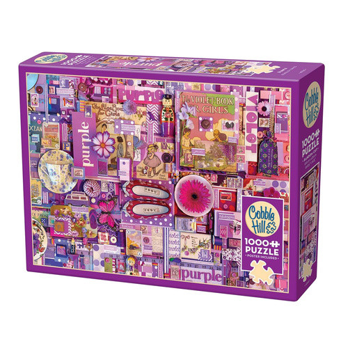 Cobble Hill Rainbow Project Jigsaw Puzzle Purple 1000 Pieces (COB40061)