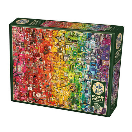 Cobble Hill Colourful Rainbow Jigsaw Puzzle incl Poster 1000pcs (COB40062)