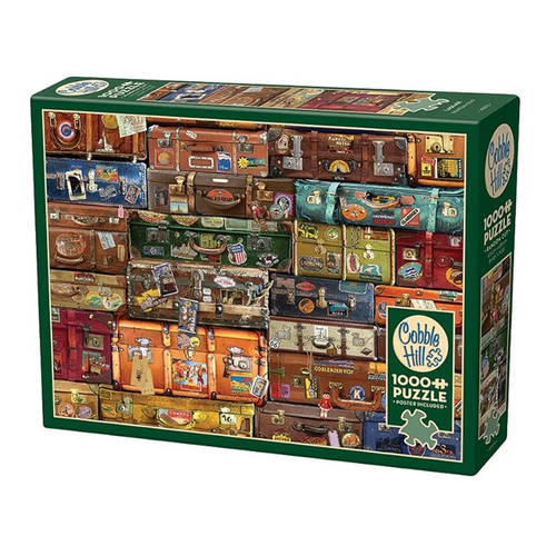 Cobble Hill Luggage Jigsaw Puzzle incl Poster 1000 Pieces (COB40073)