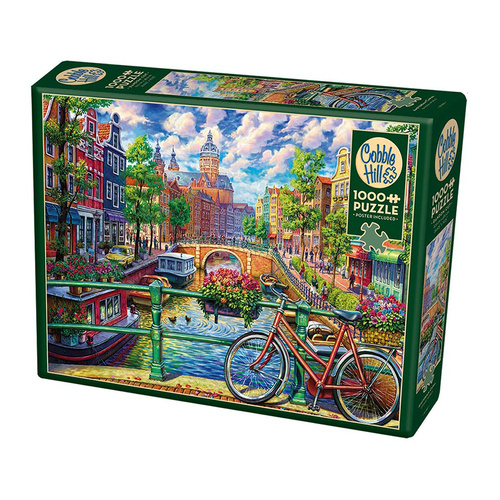 Cobble Hill Amsterdam Canal Jigsaw Puzzle incl Poster 1000pcs (COB40076)