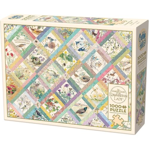 Cobble Hill Country Diary Quilt Jigsaw Puzzle incl Poster 1000pcs (COB40091)