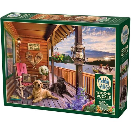 Cobble Hill Welcome to Lake House Jigsaw Puzzle incl Poster 1000pcs (COB40152)