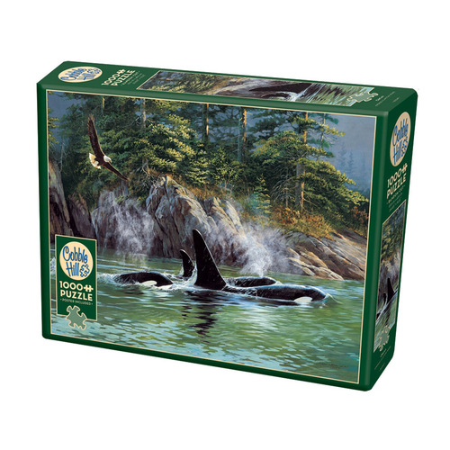 Cobble Hill Orcas Jigsaw Puzzle incl Poster 1000 Pieces (COB40183)