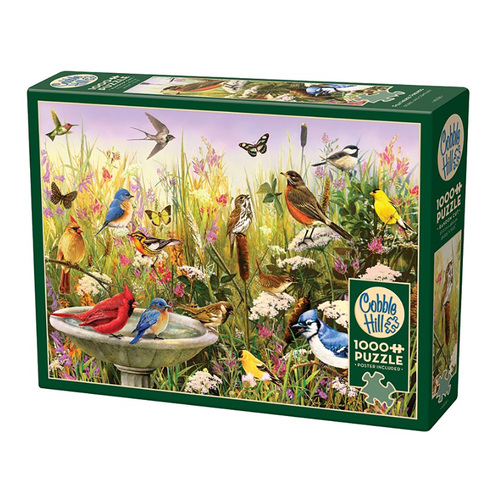 Cobble Hill Feathered Friends Jigsaw Puzzle incl Poster 1000 Pieces (COB40228)