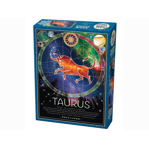 Cobble Hill Taurus Zodiac Sign Jigsaw Puzzle 500 Pieces (COB45012)