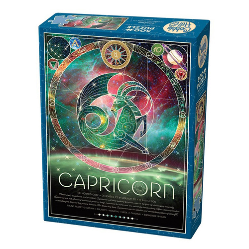 Cobble Hill Capricorn Zodiac Sign Jigsaw Puzzle 500 Pieces (COB45020)